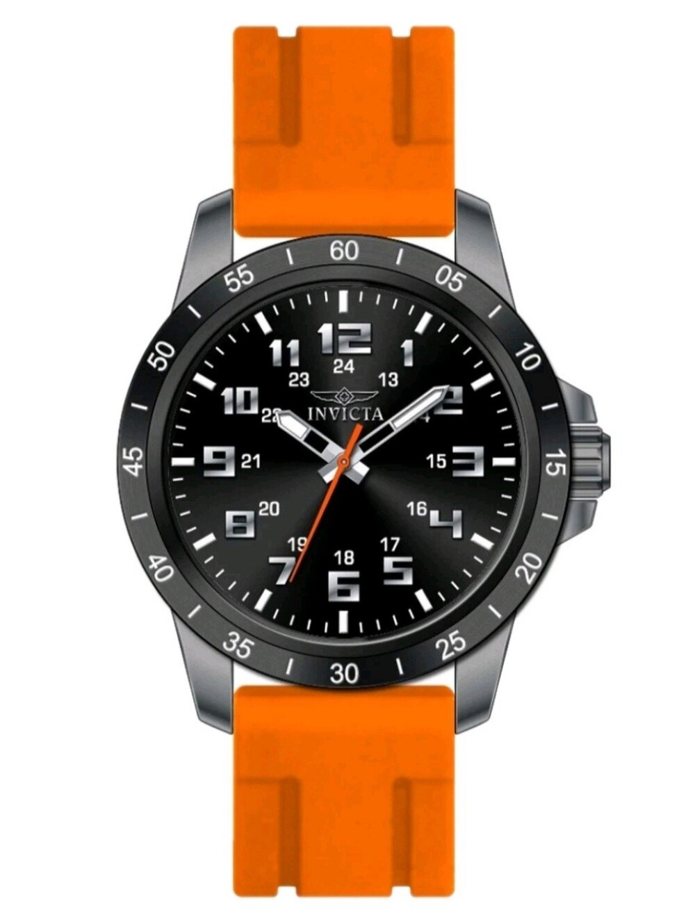 Invicta Pro Diver Stratus Men's Watch - 45mm Orange / Black - Picture 2 of 5